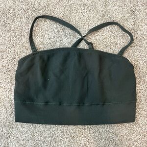 ALO Yoga Dark Green Sports Bra — Size XS